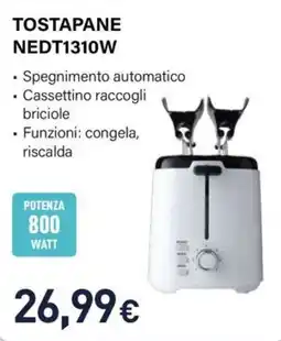 Unieuro Electroline tostapane NEDT1310W offerta