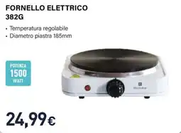 Unieuro Electroline Fornello elettrico 382G offerta