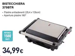 Unieuro Electroline bistecchiera 379BTR offerta