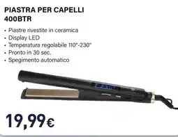 Unieuro Electroline Piastra per capelli 400BTR offerta
