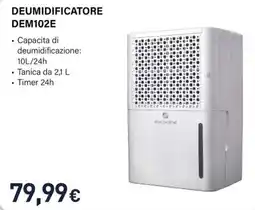 Unieuro Electroline deumidificatore DEM102E offerta