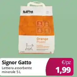 Acqua & Sapone Signor Gatto Lettiera assorbente minerale offerta