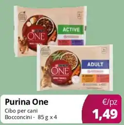 Acqua & Sapone Purina One Cibo per cani Bocconcini offerta