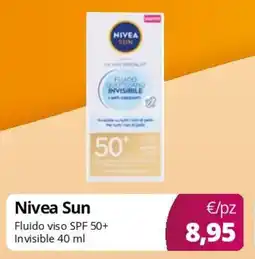 Acqua & Sapone Nivea Sun Fluido viso SPF 50+ Invisible offerta
