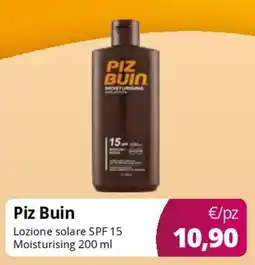 Acqua & Sapone Piz Buin Lozione solare SPF 15 Moisturising offerta