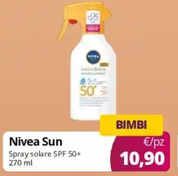 Acqua & Sapone Nivea Sun Spray solare SPF 50+ offerta