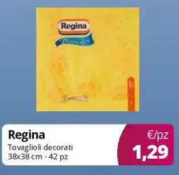 Acqua & Sapone Regina Tovaglioli decorati 38x38 cm - 42 pz offerta