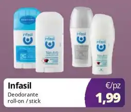Acqua & Sapone Infasil Deodorante roll-on/stick offerta