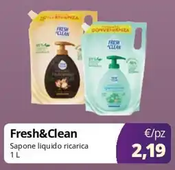 Acqua & Sapone Fresh&Clean Sapone liquido ricarica offerta
