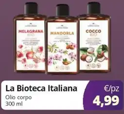 Acqua & Sapone La Bioteca Italiana Olio corpo offerta