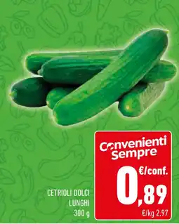 Conad Cetrioli dolci lunghi offerta