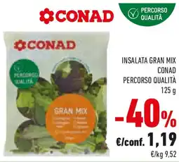 Conad Insalata gran mix conad percorso qualità offerta