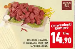 Conad Bocconcini spezzatino di bovino adulto scottona SAPORI&IDEE CONAD offerta