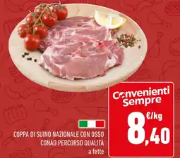 Conad Coppa di suino nazionale con osso conad percorso qualità offerta