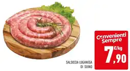 Conad Salsiccia luganega di suino offerta
