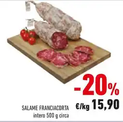 Conad Salame franciacorta offerta