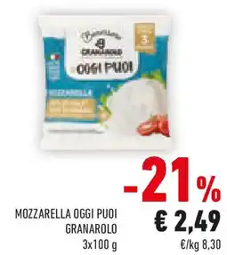 Conad Mozzarella oggi puoi GRANAROLO offerta