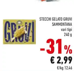 Conad Stecchi gelato gruvi SAMMONTANA offerta