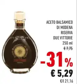 Conad Aceto balsamico di modena riserva due VITTORIE offerta
