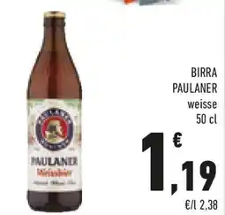 Conad Birra PAULANER weisse offerta