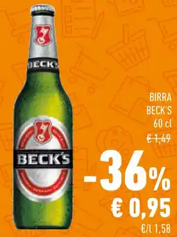 Conad Birra BECKS offerta