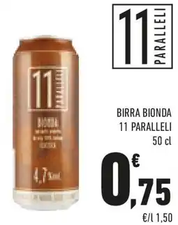 Conad Birra bionda 11 PARALLELI offerta