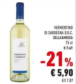 Conad Vermentino di sardegna d.o.c. SELLA&MOSCA offerta