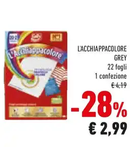 Conad L'acchiappacolore GREY fogli offerta