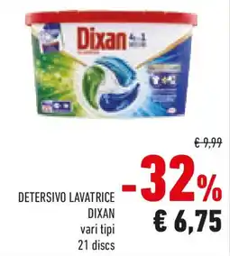 Conad Detersivo lavatrice DIXAN vari tipi offerta