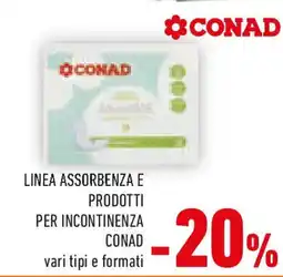 Conad Linea assorbenza e prodotti per incontinenza CONAD offerta