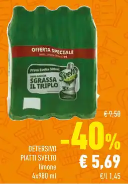 Conad Detersivo piatti SVELTO offerta