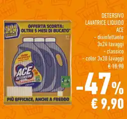 Conad Detersivo lavatrice liquido ACE offerta