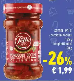 Conad Sottolio POLLI-carciofini tagliati-funghetti interi offerta