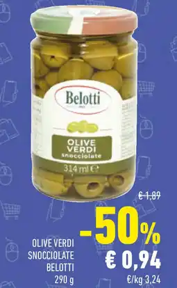 Conad Olive verdi snocciolate BELOTTI offerta