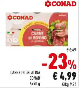 Conad Carne in gelatina CONAD offerta