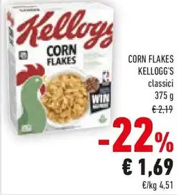 Conad Corn flakes KELLOGG'S classici offerta