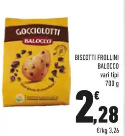 Conad Biscotti frollini BALOCCO vari tipi offerta