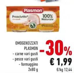 Conad Omogeneizzati PLASMON offerta