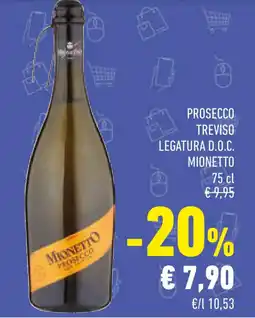Conad Prosecco treviso legatura D.O.C. MIONETTO offerta