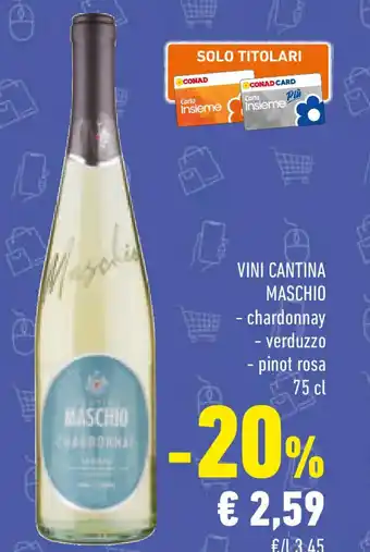 Conad Vini cantina MASCHIO offerta