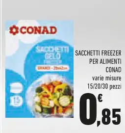 Conad Sacchetti freezer per alimenti CONAD offerta