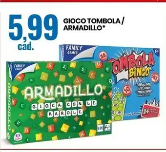 Gioco tombola/ armadillo
