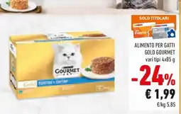 Conad Alimento per gatti gold GOURMET offerta