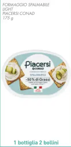 Conad Formaggio spalmabile light PIACERSI CONAD offerta