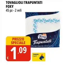 Tigros Tovaglioli trapuntati FOXY offerta