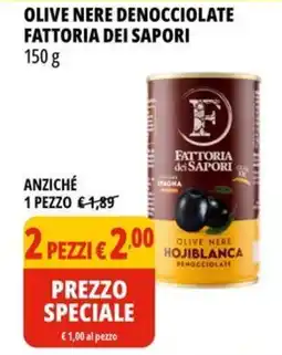 Tigros Olive nere denocciolate FATTORIA DEI SAPORI offerta