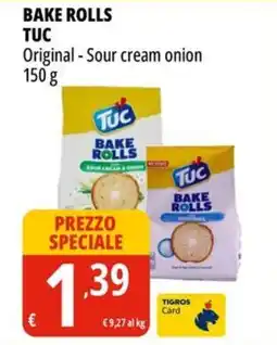 Tigros Bake rolls TUC offerta