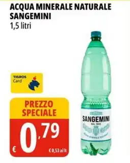 Tigros Acqua minerale naturale SANGEMINI offerta