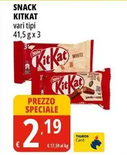 Tigros Snack KITKAT offerta