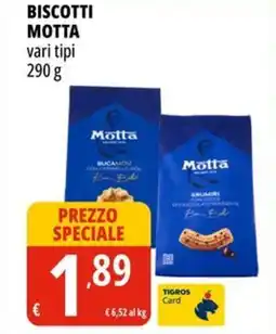 Tigros Biscotti MOTTA vari tipi offerta
